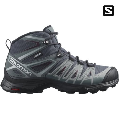 Dark Grey Salomon X Ultra Pioneer Mid CSWP Women's Hiking Boots | PH 18209T